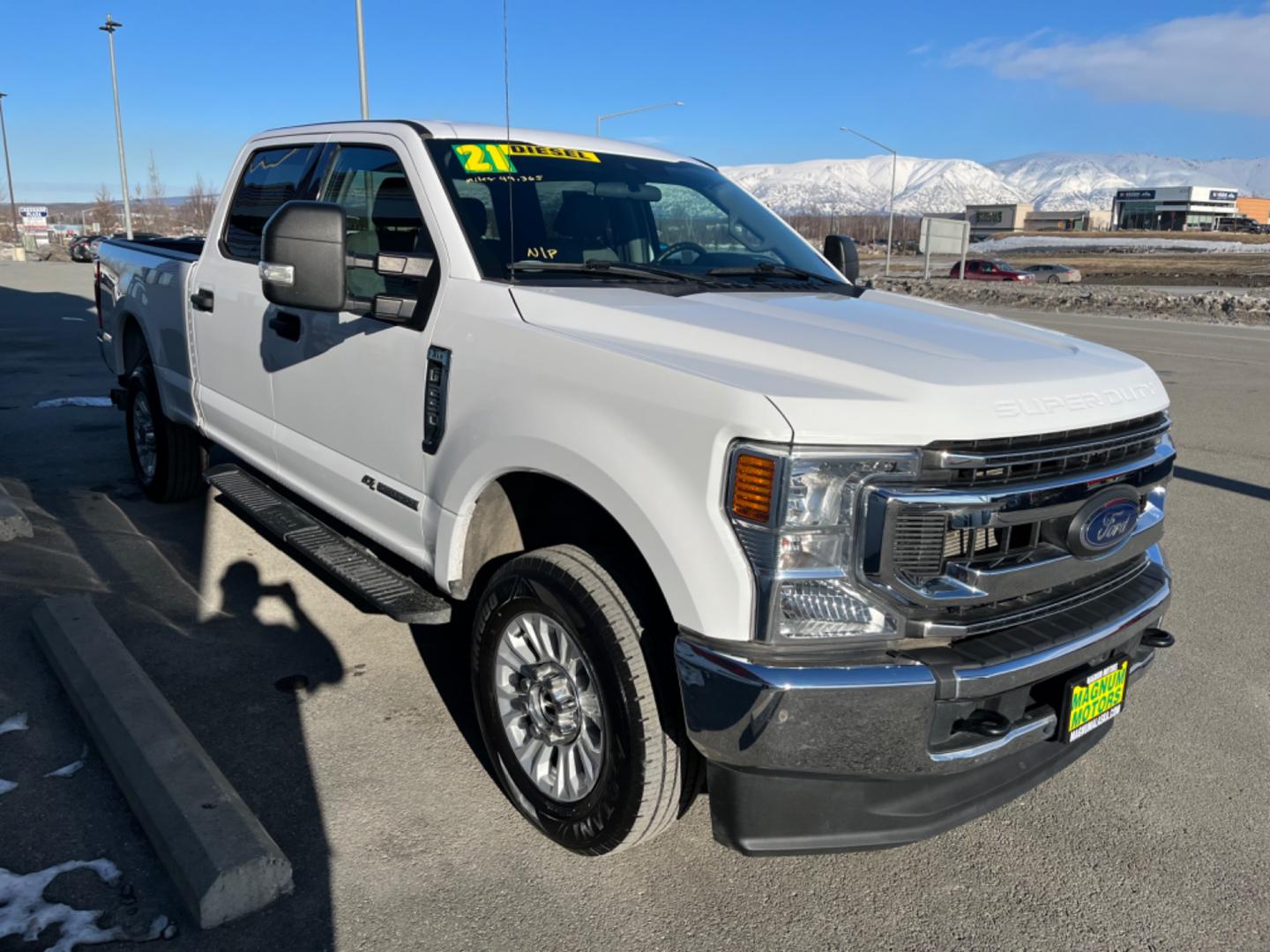 2021 White /Black Ford F-250 SD (1FT7W2BT1ME) , located at 1960 Industrial Drive, Wasilla, 99654, (907) 274-2277, 61.573475, -149.400146 - Photo#5